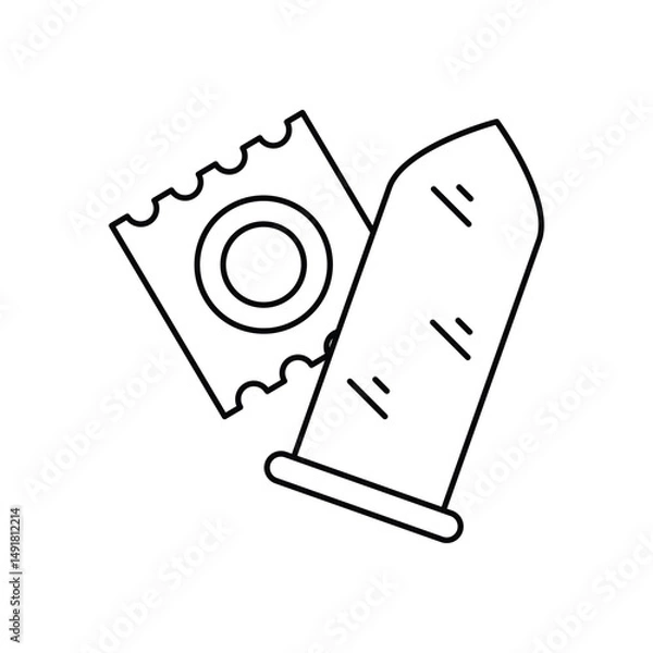 Obraz Condom Vector icon