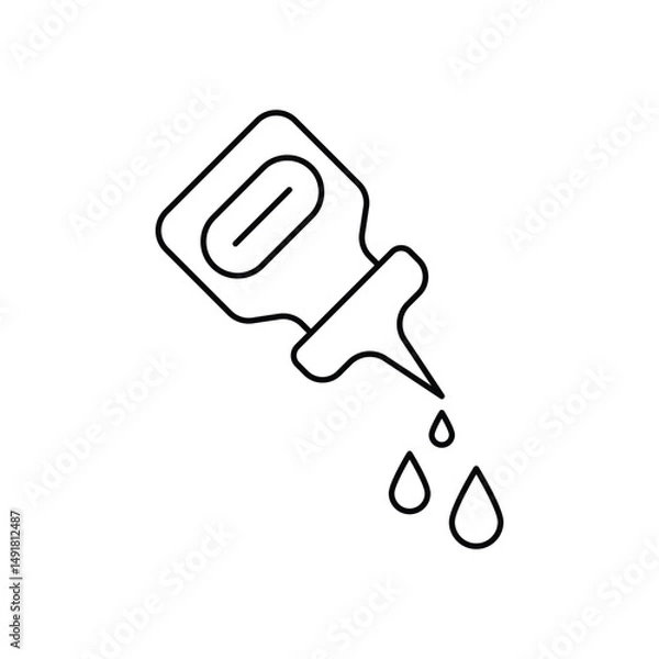 Obraz Lubricant Vector icon