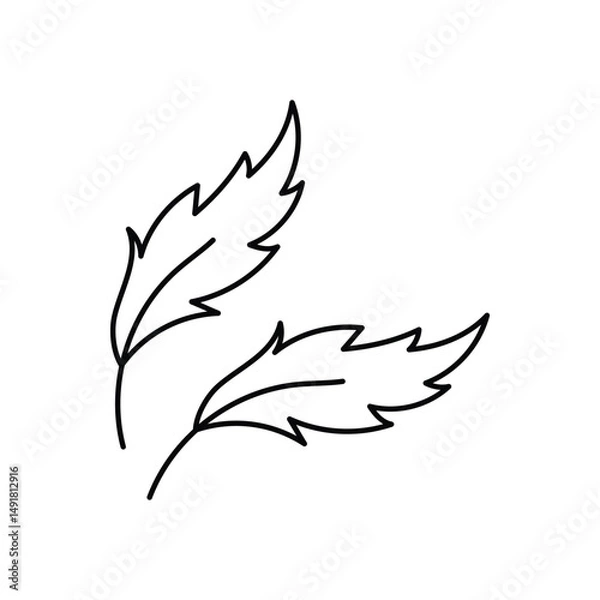 Obraz Feather Tickler Vector icon