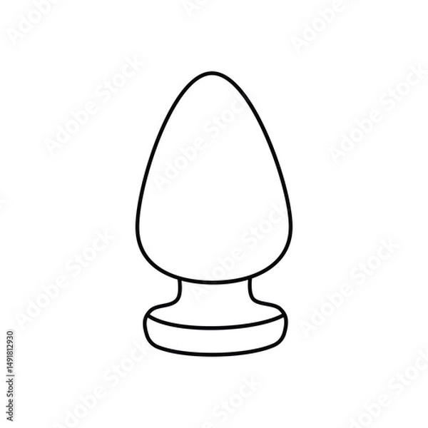 Obraz Butt Plug Vector icon