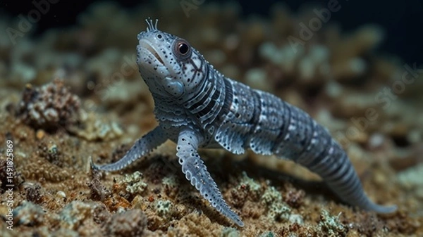 Obraz Small, unique fish in a coral reef