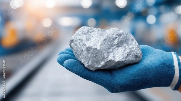 Obraz Rising demand for silver, increasing silver prices, and its role as a key raw material in manufacturing. Discovery and production of silver both domestically and internationally.