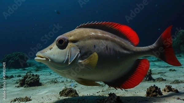 Obraz Underwater fish, profile view (1)