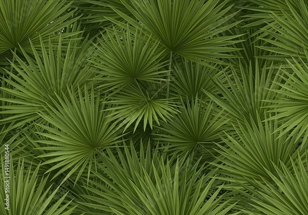 Fototapeta Emerald Canopy's Embrace AI Generated