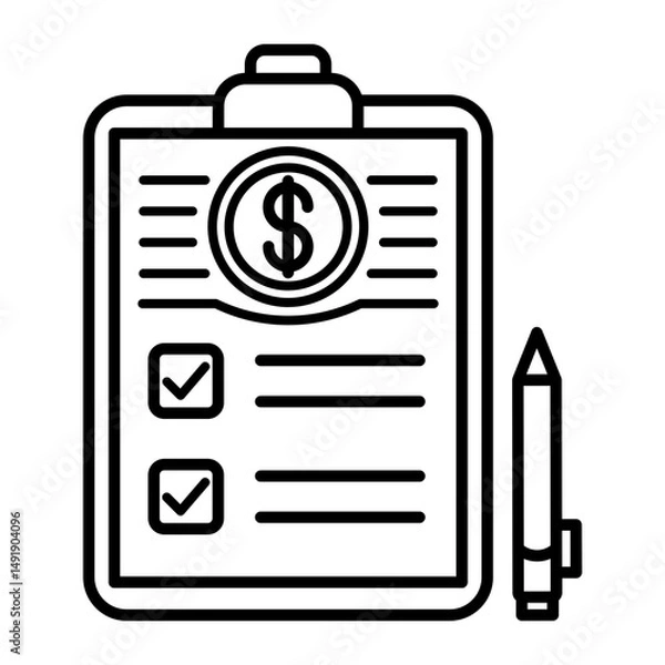 Obraz financial planning icon