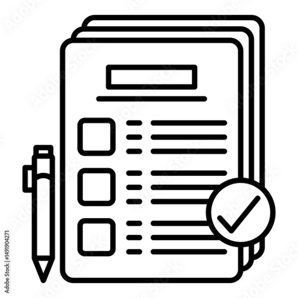 Fototapeta task complete icon