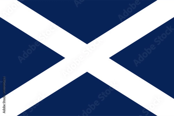 Obraz A vector illustration of the flag of Tenerife, an island in the Canary archipelago.