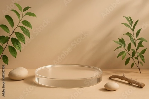 Obraz Serene Minimalist Arrangement with Organic Elements