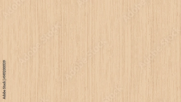 Fototapeta Close up of a light brown wooden surface with vertical grain patterns and subtle color variations