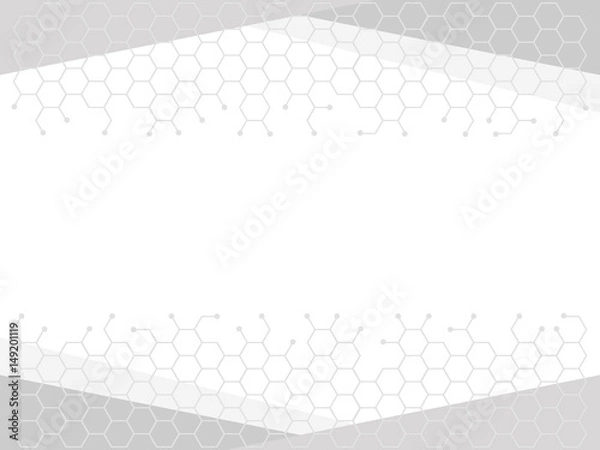 Obraz Abstract  business background with structure of hexagonal elements. Backdrop for presentation or infograph.