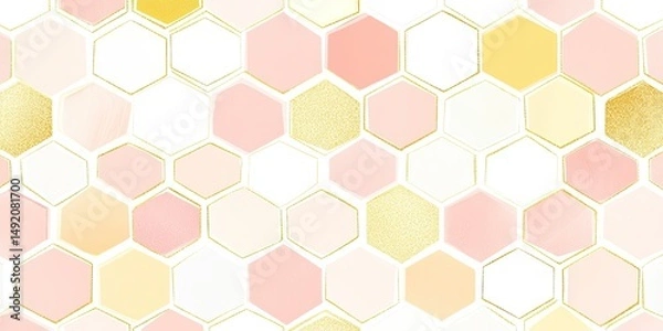 Fototapeta Delicate Honeycomb Pattern