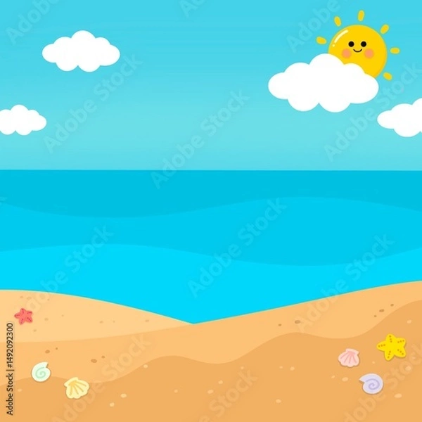 Obraz summer beach background