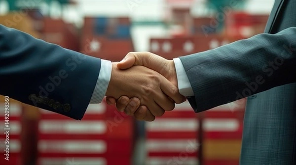 Obraz Business Handshake - Partnership and Agreement
