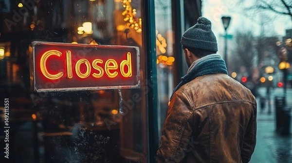 Obraz Closed for the Day