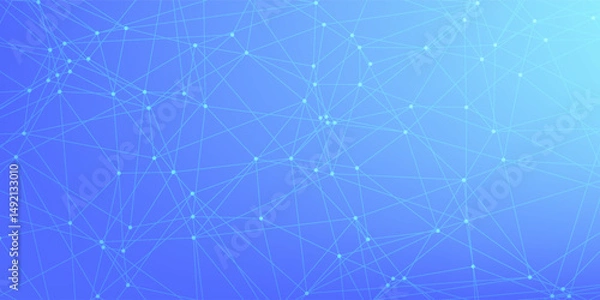 Obraz abstract colorful geometric background with triangle shape pattern and molecular