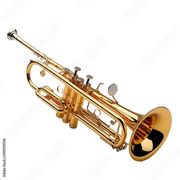 Obraz trumpet isolated on white
