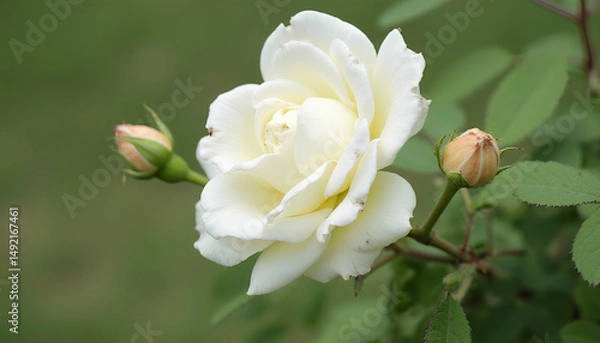 Obraz Close-up image of white rose blossoms