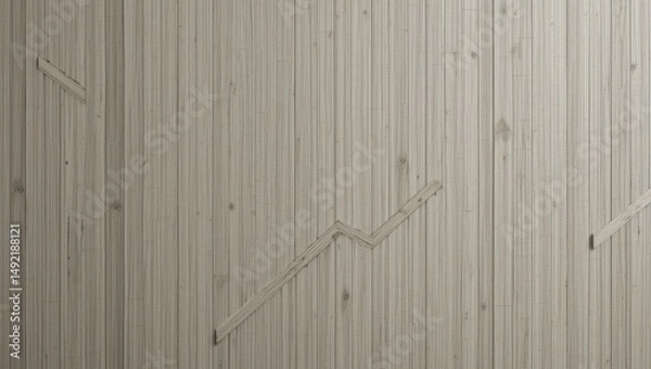 Obraz A close-up image of light wooden paneling showcasing texture and patterns, perfect for interior design projects.