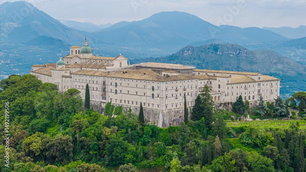 Obraz Monte Cassino Klasztor z drona