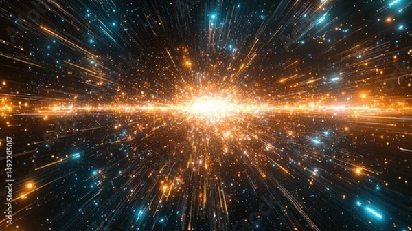 Obraz Abstract cosmic explosion