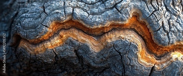 Obraz Charred Wood Texture