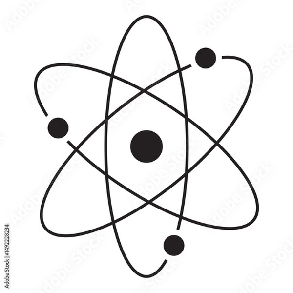 Fototapeta atom symbol icon