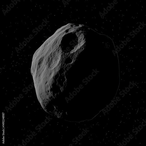 Fototapeta Planet Earth with atmospheric clouds in outer space