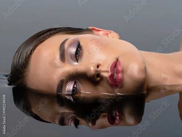 Fototapeta Abstract AI-generated colorful pattern design illustration