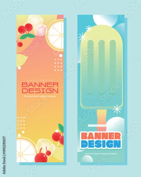 Obraz 시원한 여름 이벤트 현수막 배너 07
