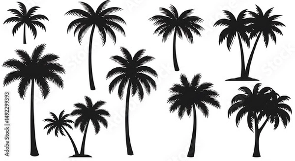 Obraz Tropical Silhouette Collection AI Generated