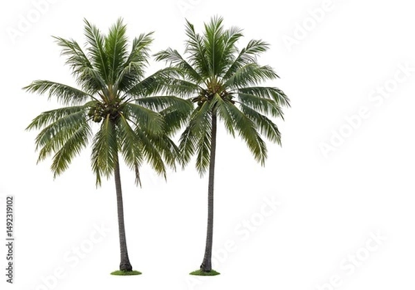 Fototapeta Tropical Twins AI Generated