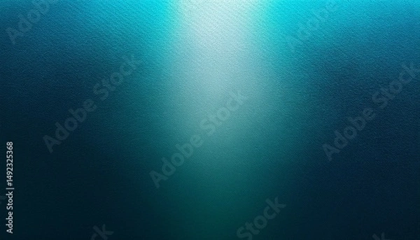 Fototapeta teal blue color gradient rough abstract background shine bright light and glow template empty space grainy noise grungy texture on transparent background cutout