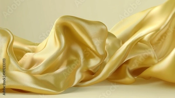 Obraz The texture of a huge gold metal sheet, brushed to perfection, boasts subtle reflective lines and smooth polished surfaces, exuding luxury and sophistication in its metallic finish