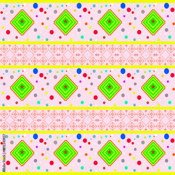 Obraz seamless geometric pattern