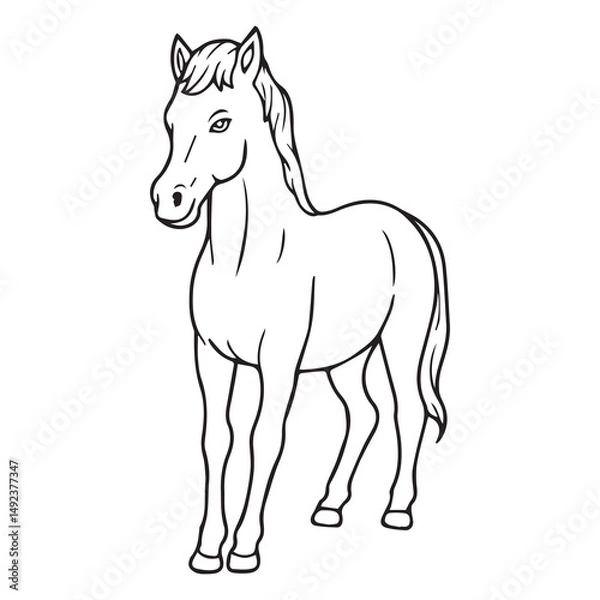 Obraz mare sketch vector illustration