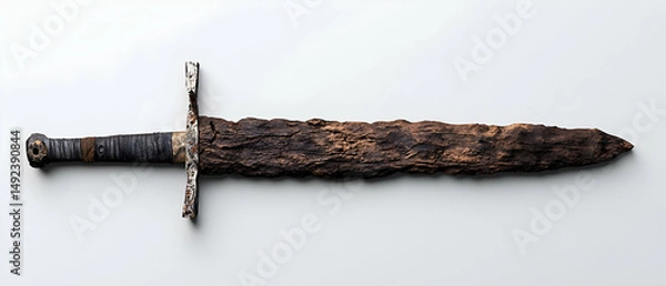 Fototapeta Rusty Medieval Sword