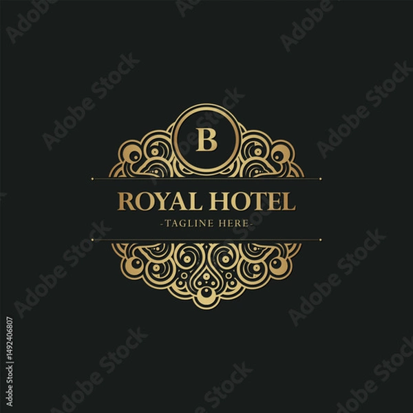 Obraz Royal Hotel Letter B Logo design template