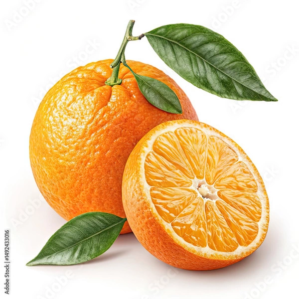 Obraz orange with leaf