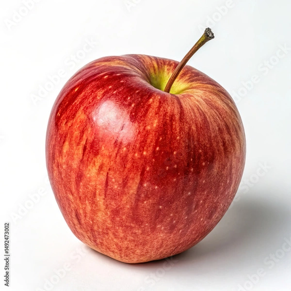 Obraz red apple on white background