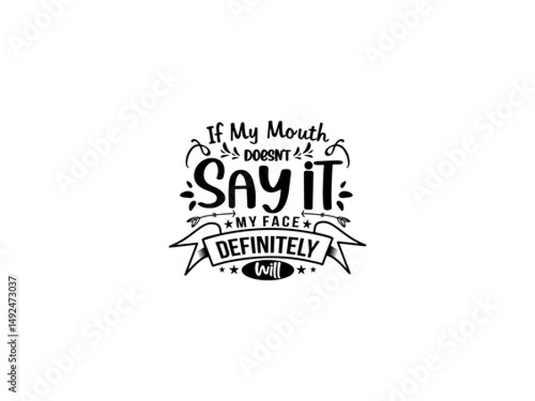 Obraz Sarcastis funny quotes typography 