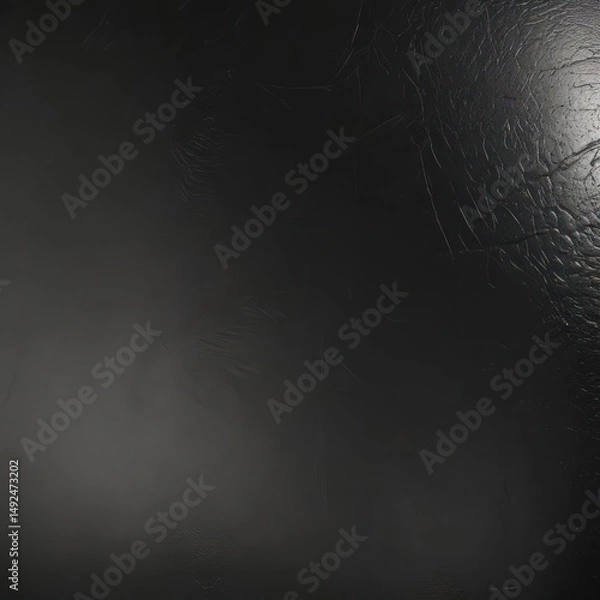 Fototapeta Deep-grained black leather, polished shine  Luxurious texture ,  high-resolution,  luxury background,  automotive