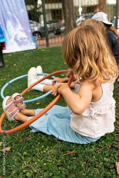 Obraz Children's birthday party in a park