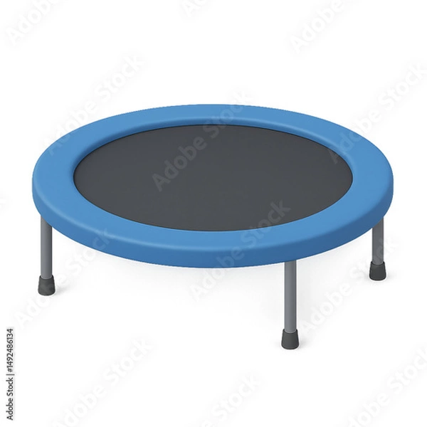 Obraz A 3D Trampoline Isolated on a transparent background PNG