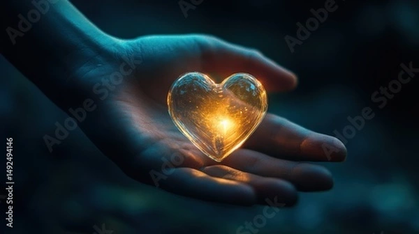 Obraz The heart icon is a symbol of affection and care, used across various platforms to express emotional warmth.