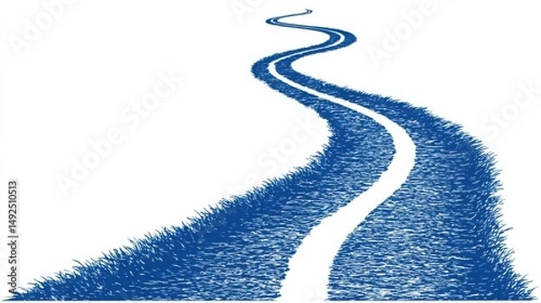 Obraz Confirming outcome path icon concept for tracing tasks to intended goals and visualizing project progress