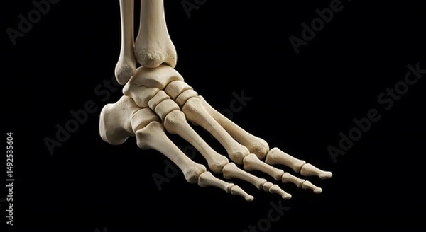 Fototapeta Foot X-Ray Showing Bone Structure