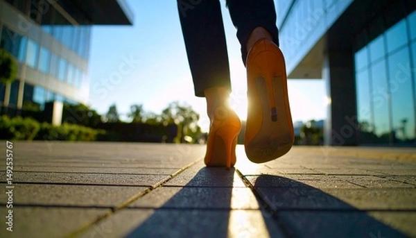 Obraz The cliffside hotel is a dream destination.  