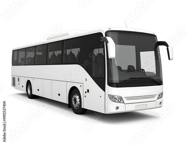 Fototapeta bus isolated on white background