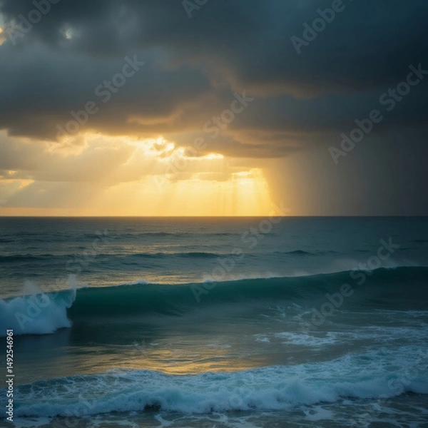 Obraz sunset over the sea