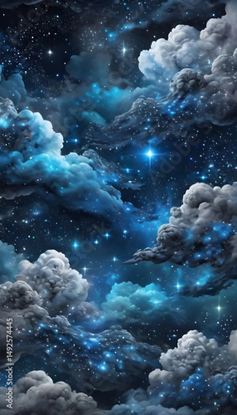 Obraz blue sky and clouds